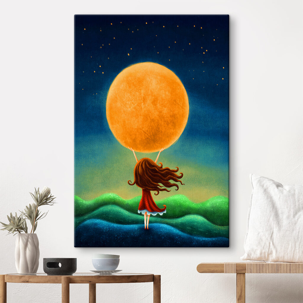 Fillette sous les étoiles — intérieur 1