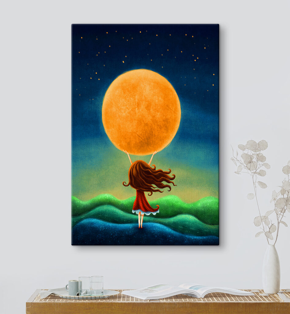 Fillette sous les étoiles — intérieur 3