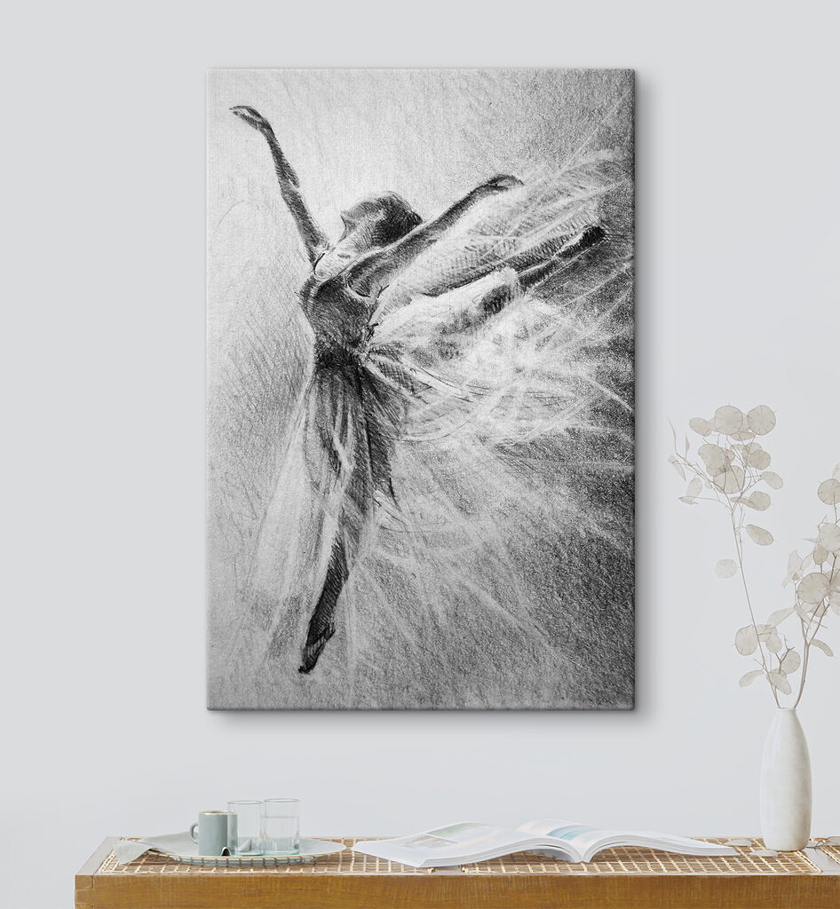 Ballerine en élan — intérieur 1