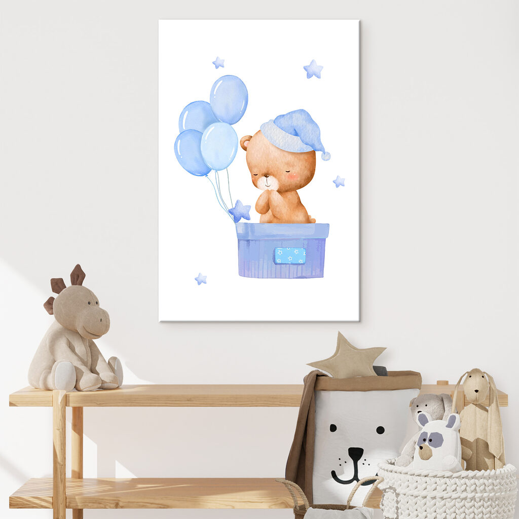 Ourson aux ballons — intérieur 2