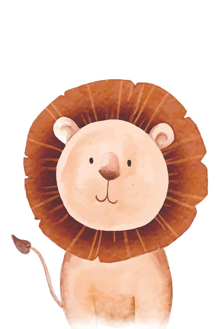 Lion sans hâte — motif complet