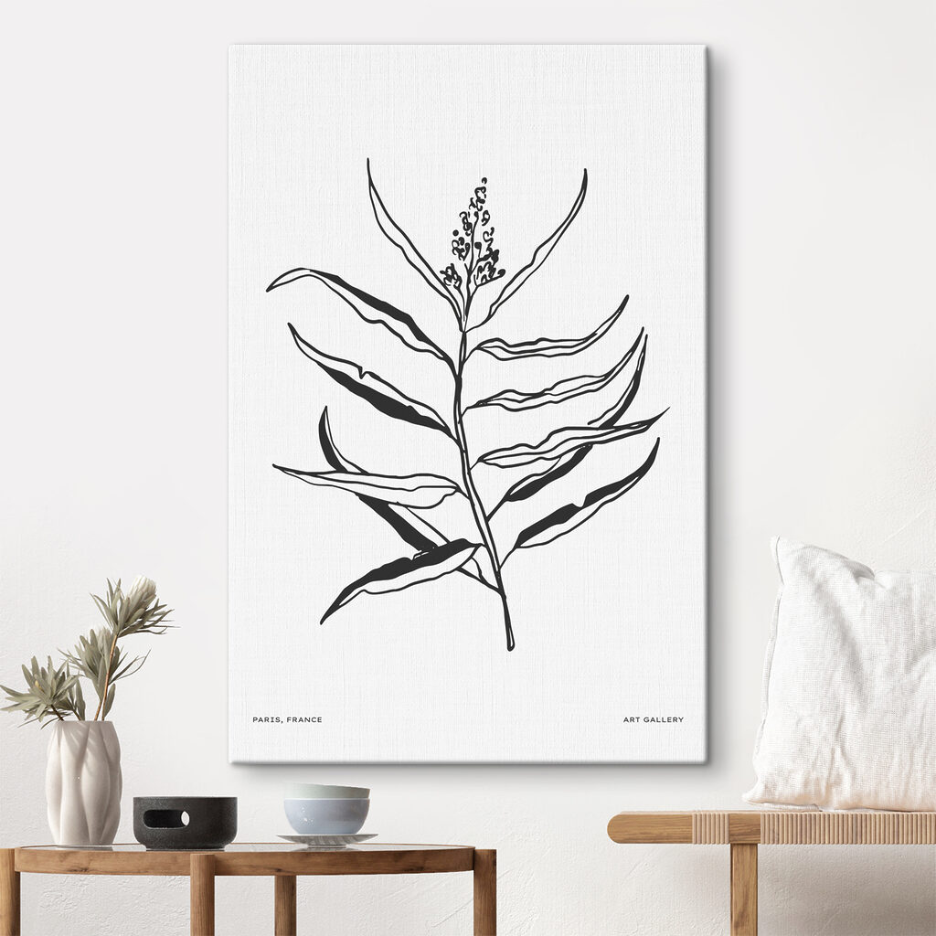 Rameau noir et blanc — intérieur 1