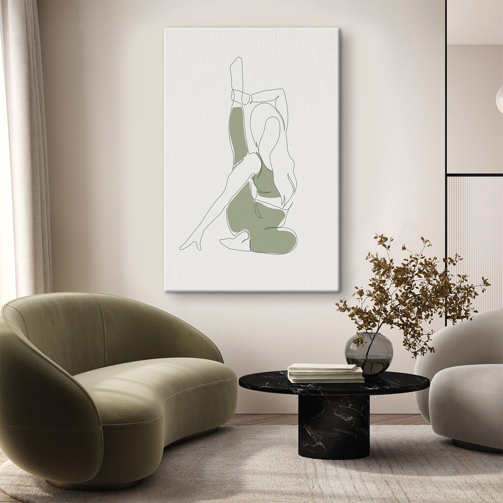 Femme qui s’étire — intérieur 2