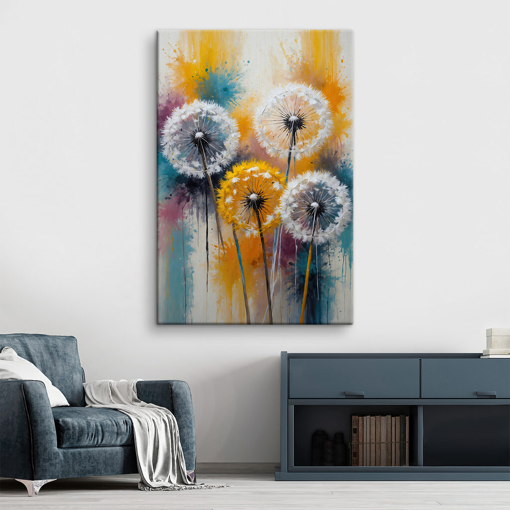 Pissenlits aux couleurs gaies — intérieur 2