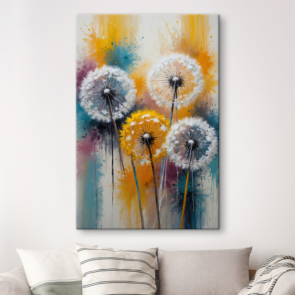Pissenlits aux couleurs gaies — intérieur 3