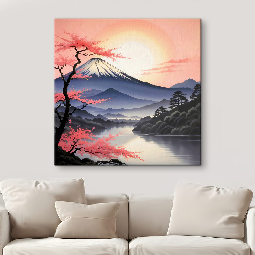 Montagne au ciel rose — intérieur 1