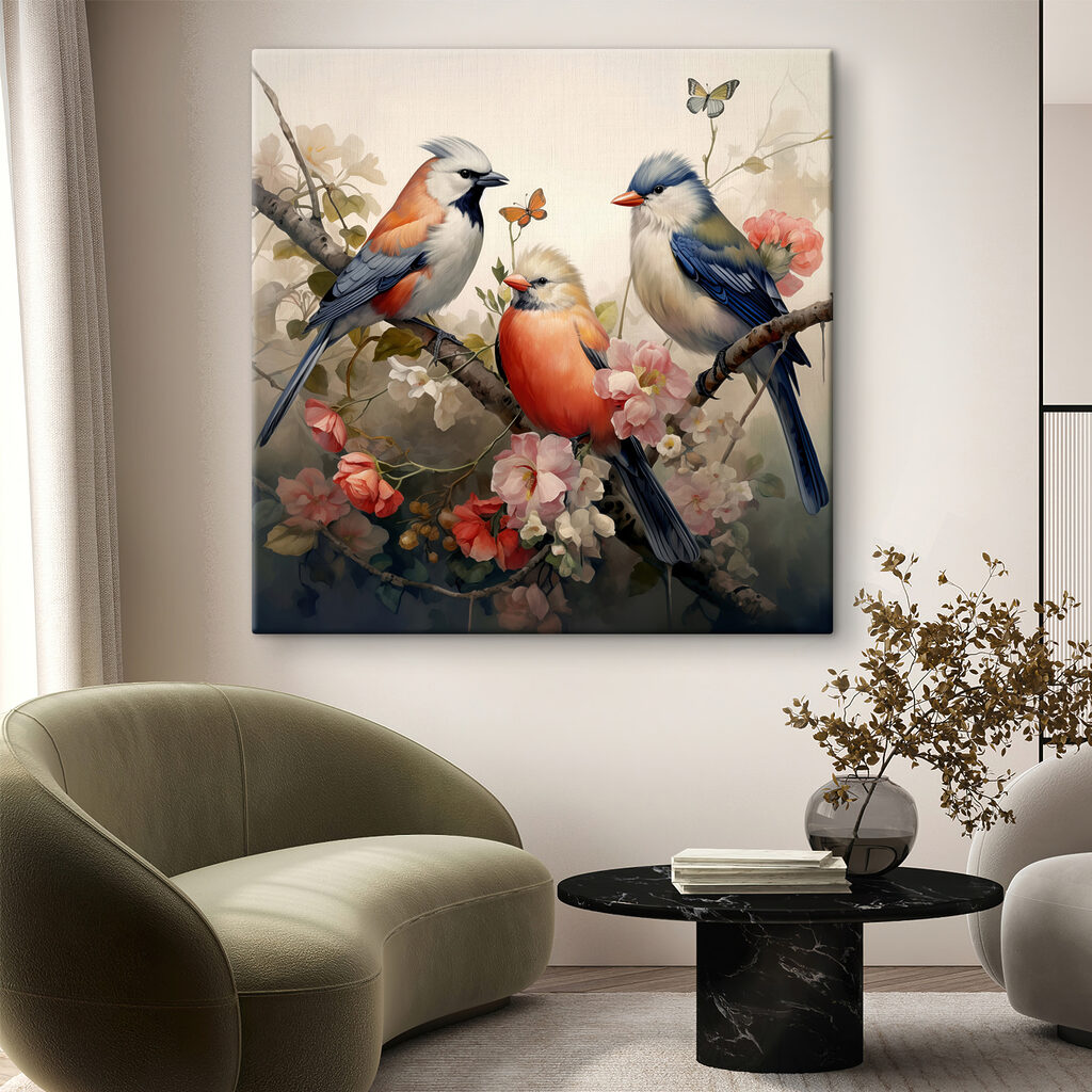 Petits oiseaux réunis — intérieur 1