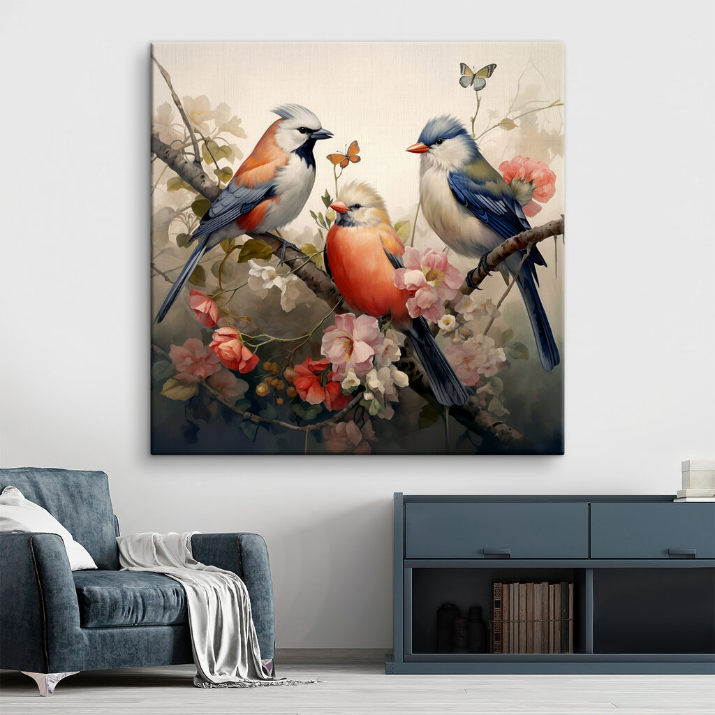 Petits oiseaux réunis — intérieur 2