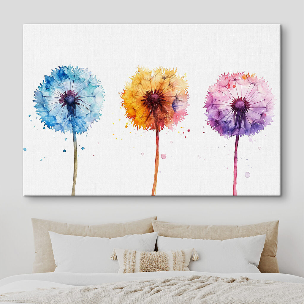 Pissenlits multicolores — intérieur 2