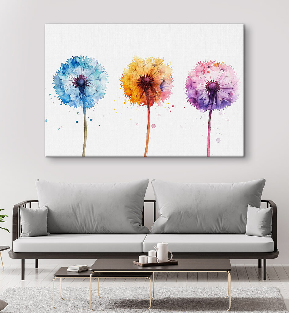 Pissenlits multicolores — intérieur 1