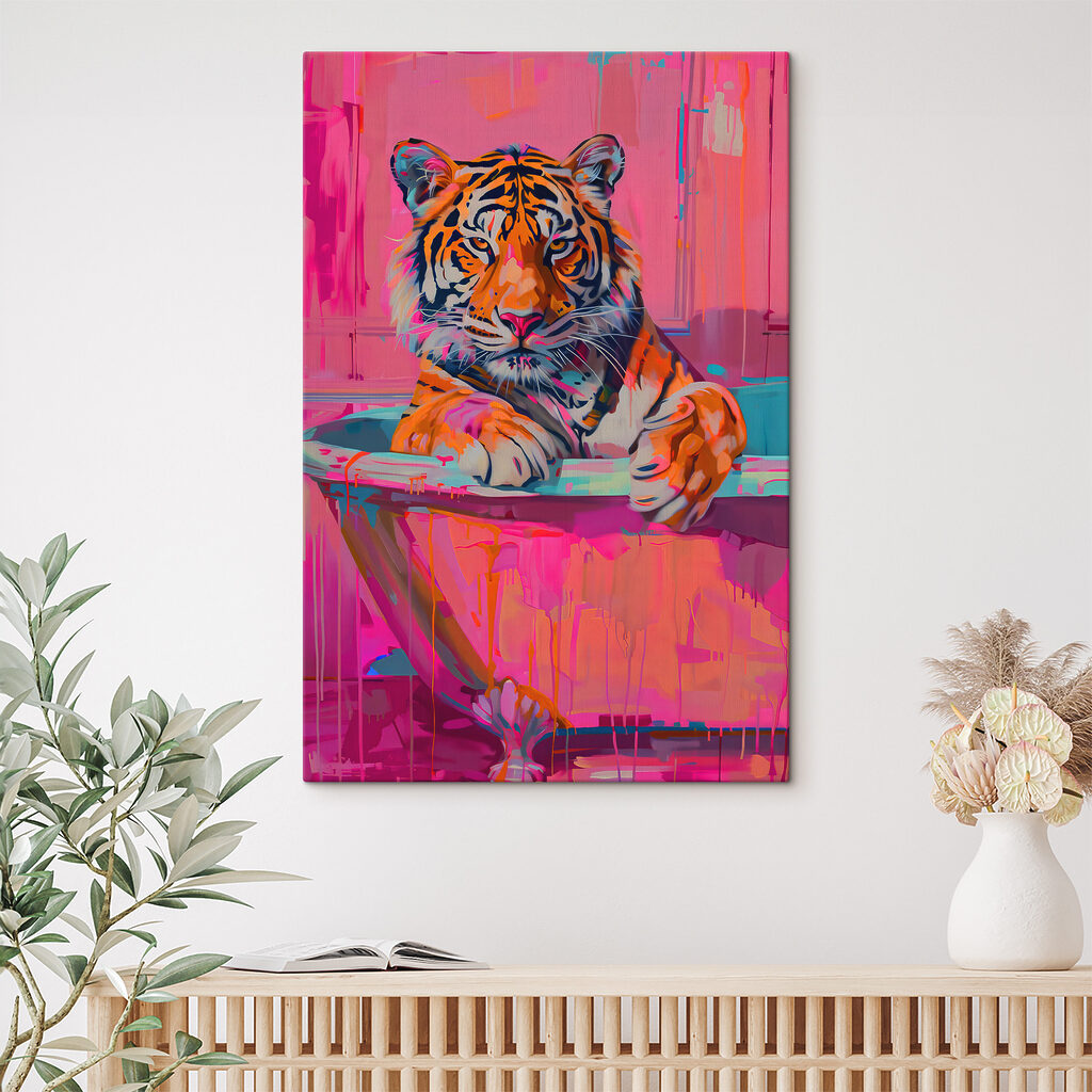 Tigre au bain — intérieur 2