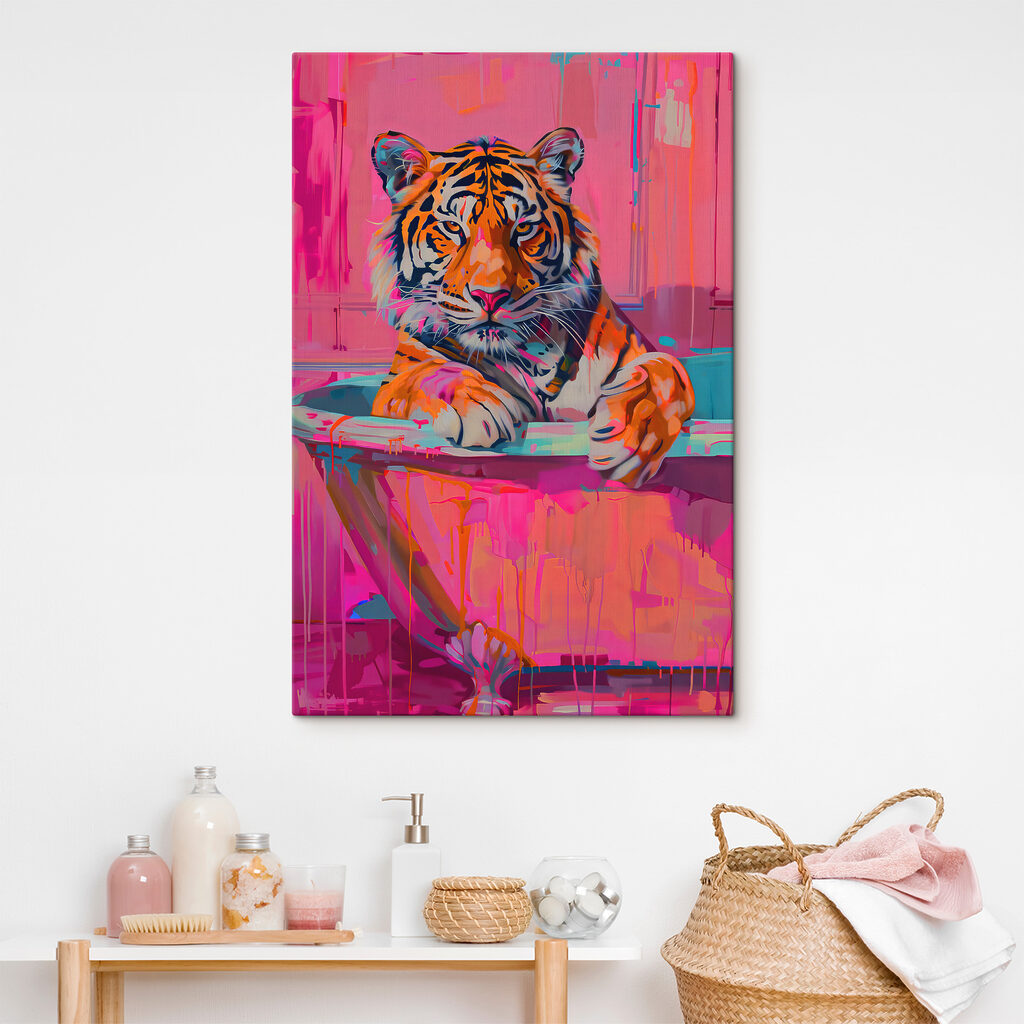 Tigre au bain — intérieur 1
