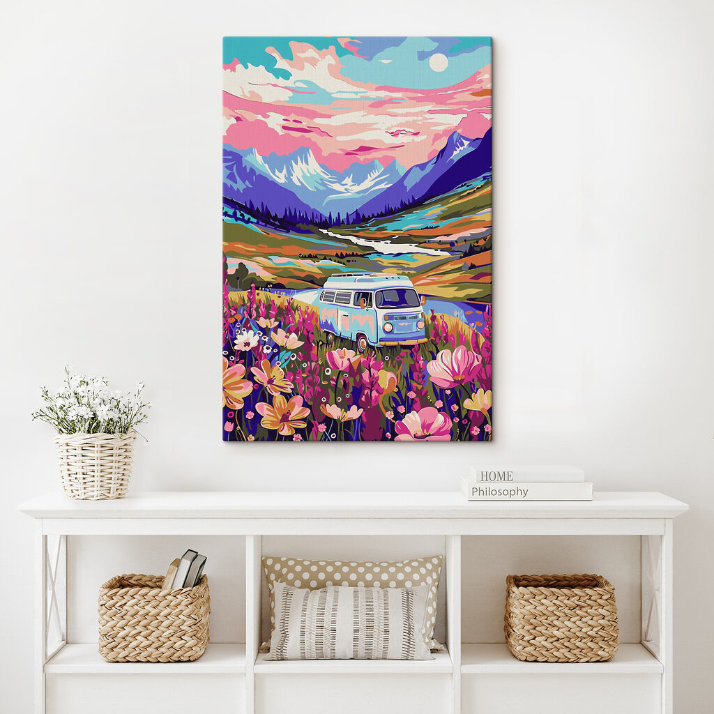 Van parmi les fleurs — intérieur 2