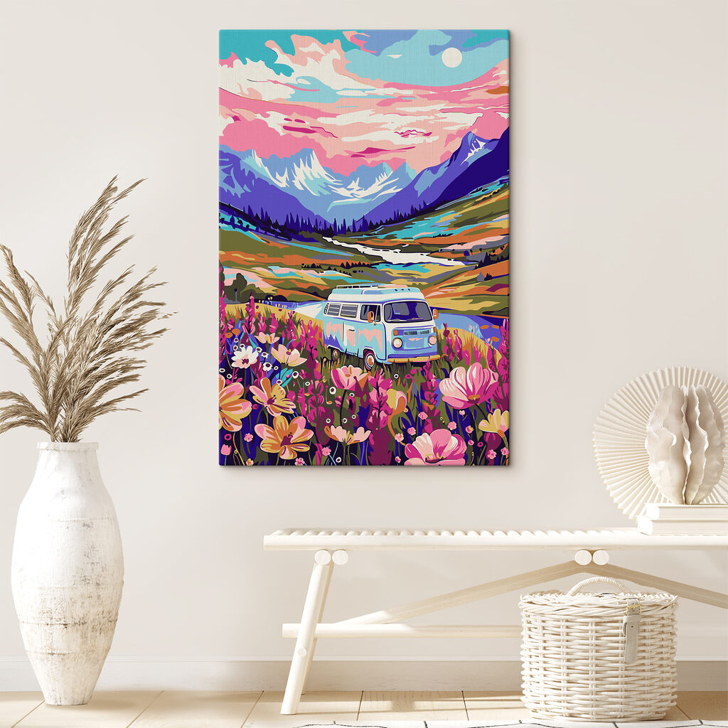 Van parmi les fleurs — intérieur 3