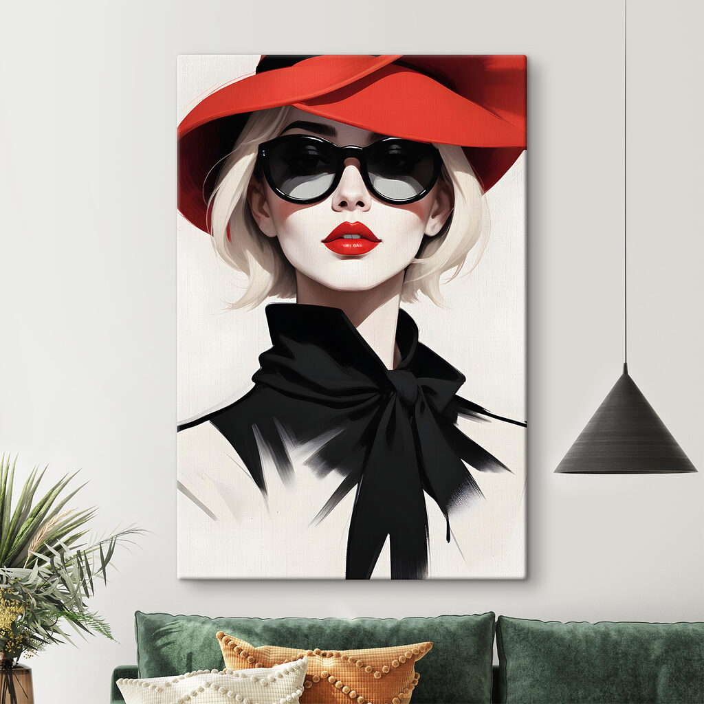 Chapeau rouge, nœud noir — intérieur 2