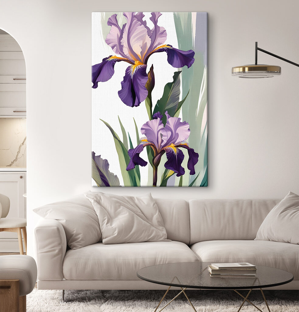 Iris violet et jaune — intérieur 2