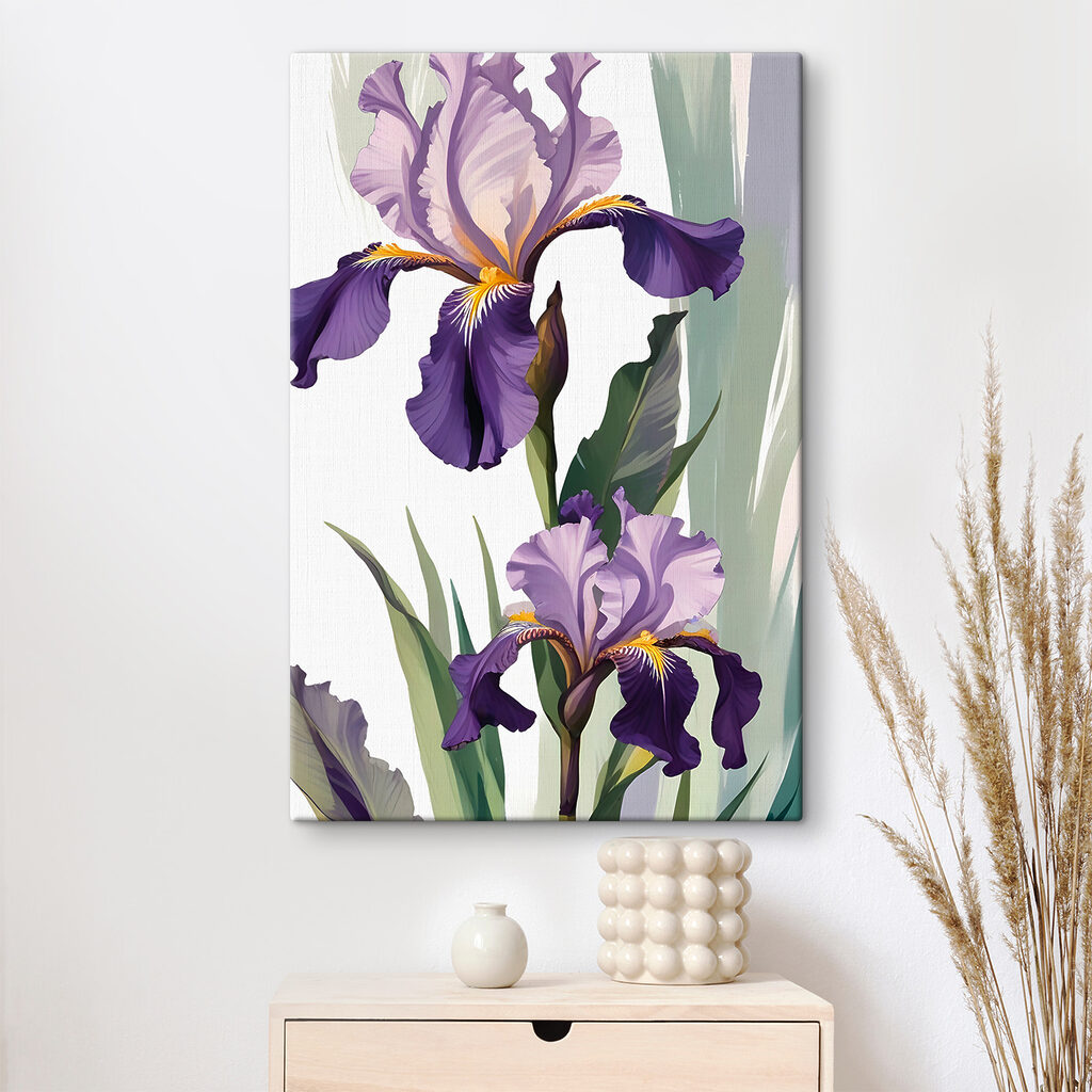 Iris violet et jaune — intérieur 1