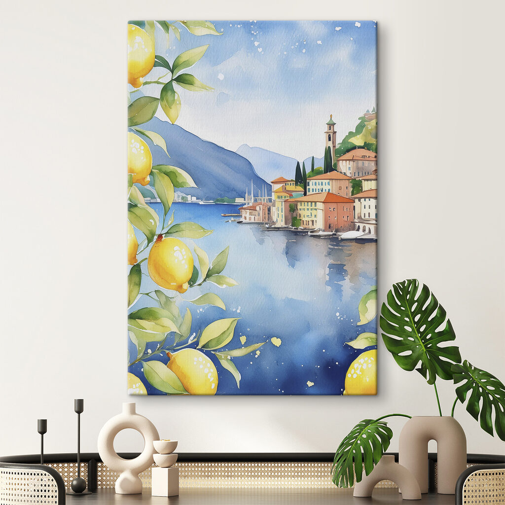Citrons autour du lac dans un intérieur