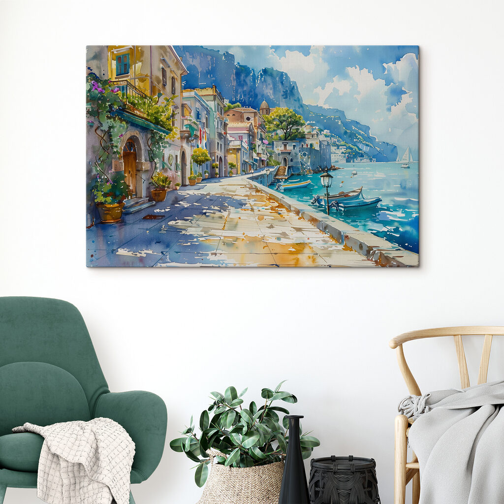 Flânerie sur la côte dans un intérieur