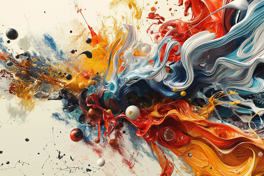 Tourbillon de couleurs — motif complet