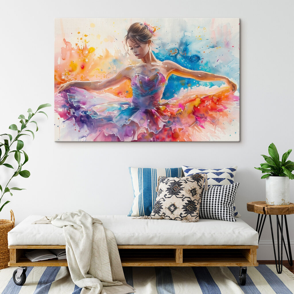 Ballerine aux couleurs fluides — intérieur 2