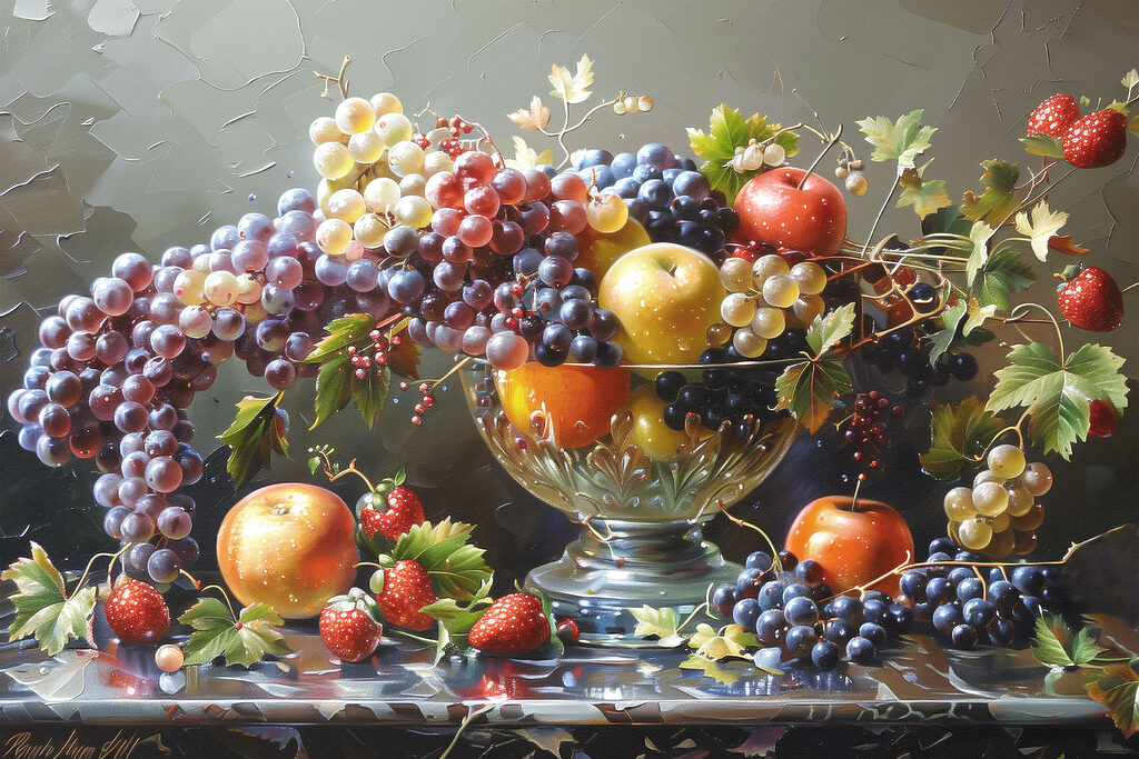 Coupe de fruits — motif complet