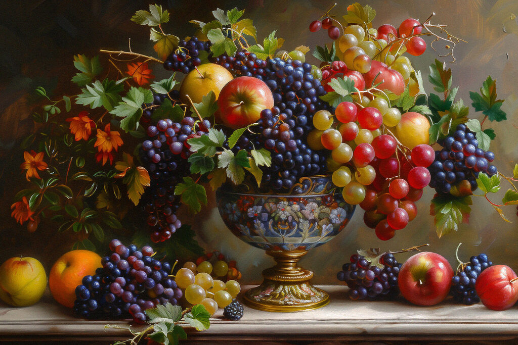 Abondance de fruits d’automne — motif complet