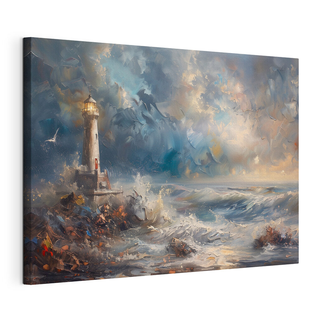 Phare face aux vagues — vue du produit