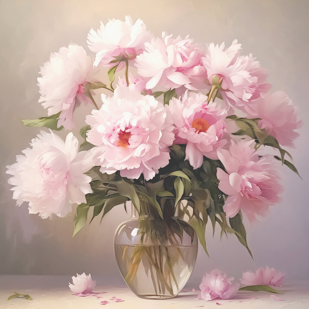 Bouquet rose — motif complet