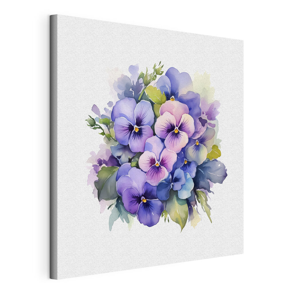 Violettes en douce aquarelle — vue du produit