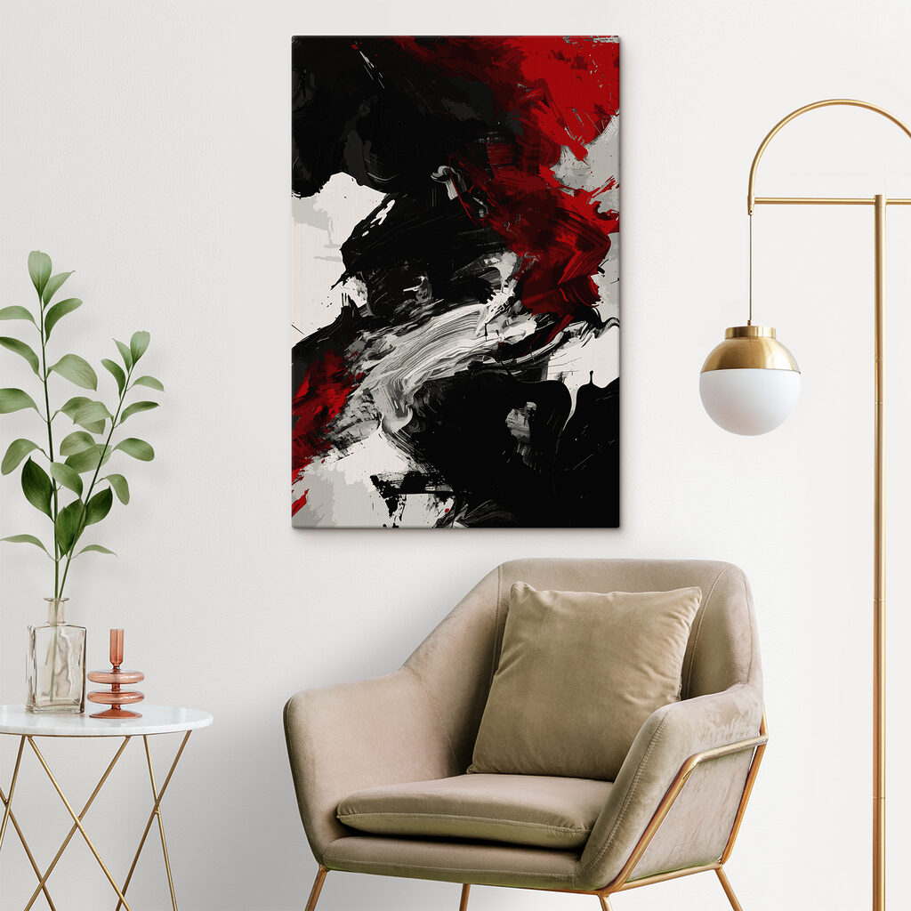 Traits noirs et rouges — intérieur 1