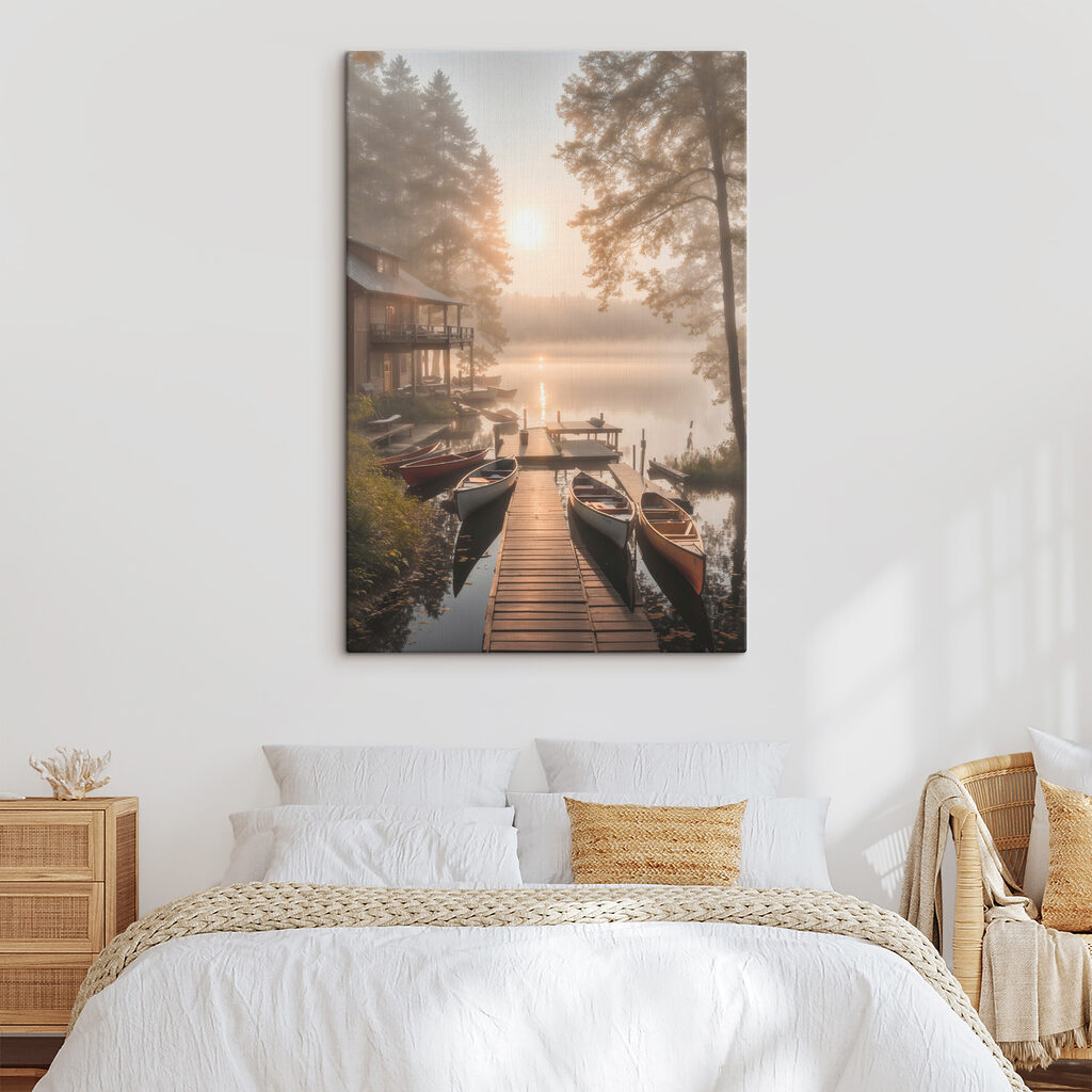 Ponton sur le lac — intérieur 2