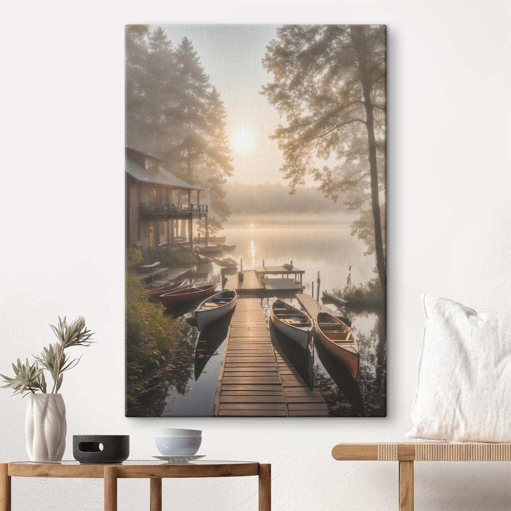 Ponton sur le lac — intérieur 1