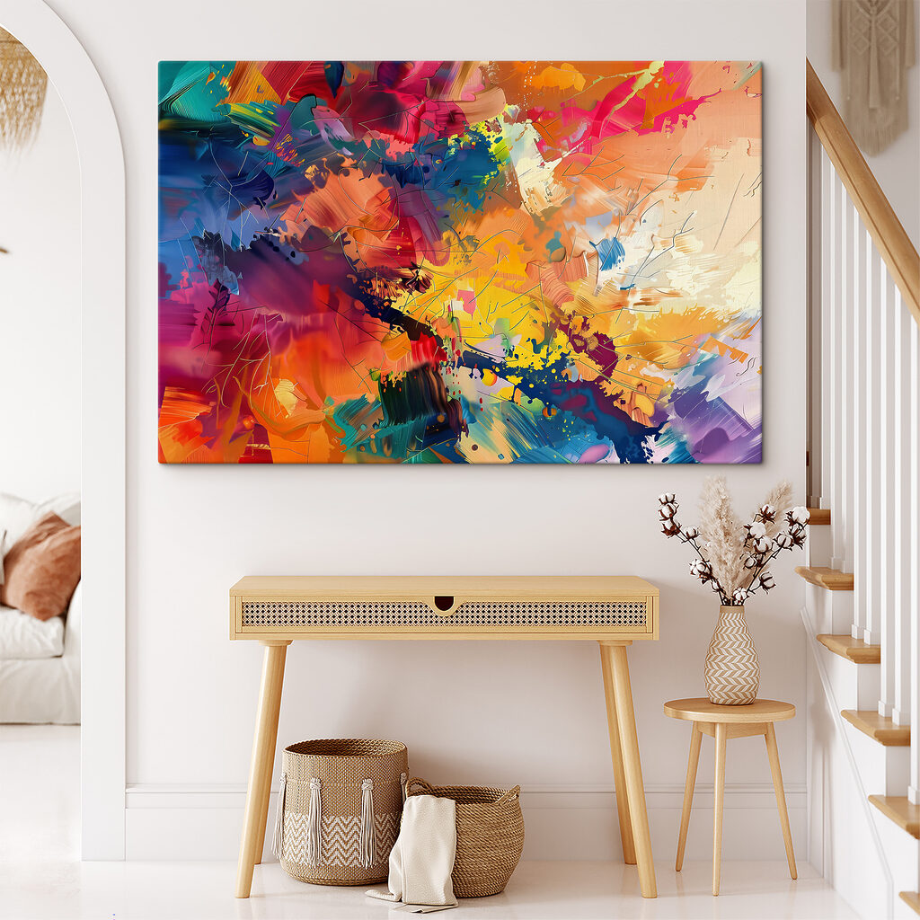 Couleurs en rythme dans un intérieur