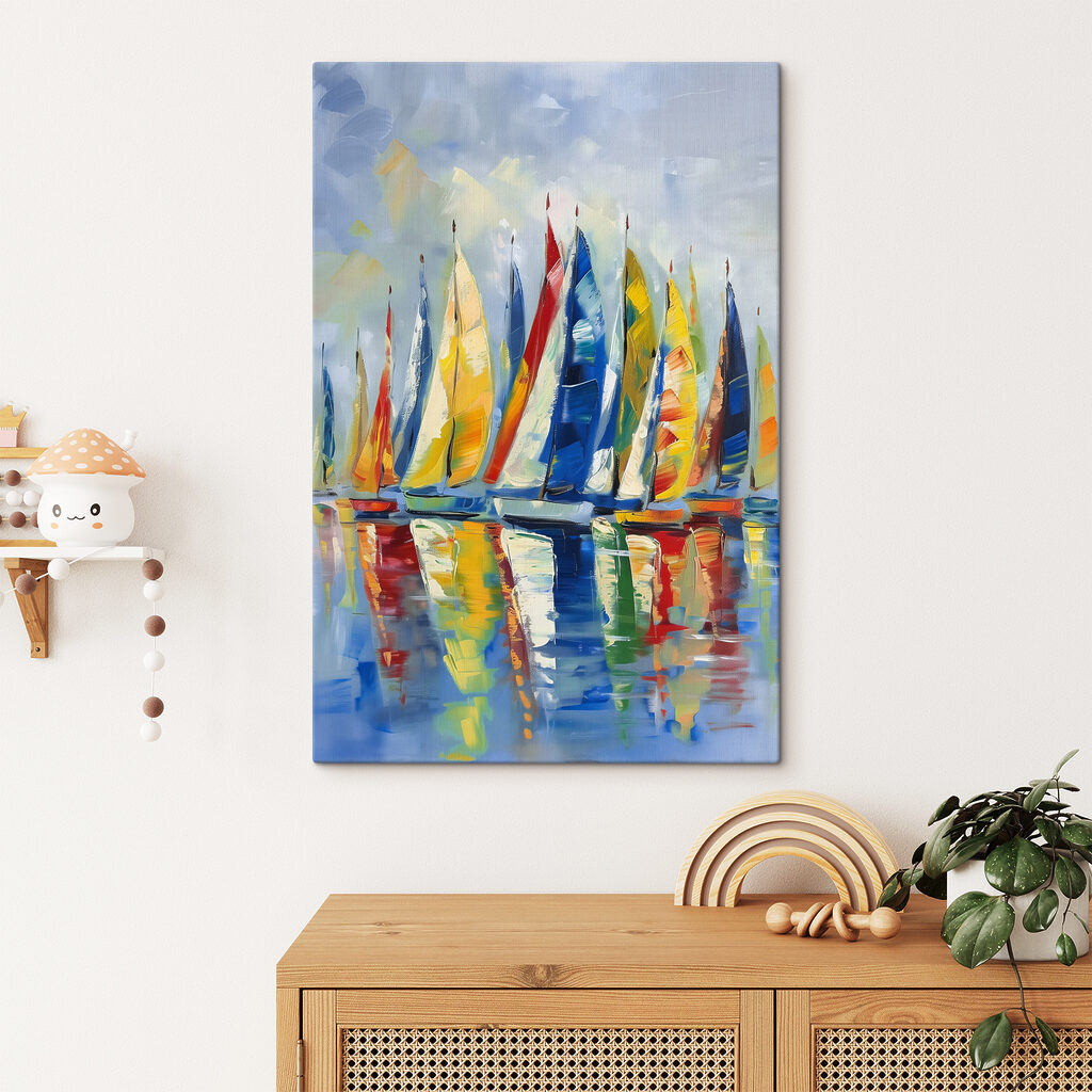 Voiliers et reflets — intérieur 1