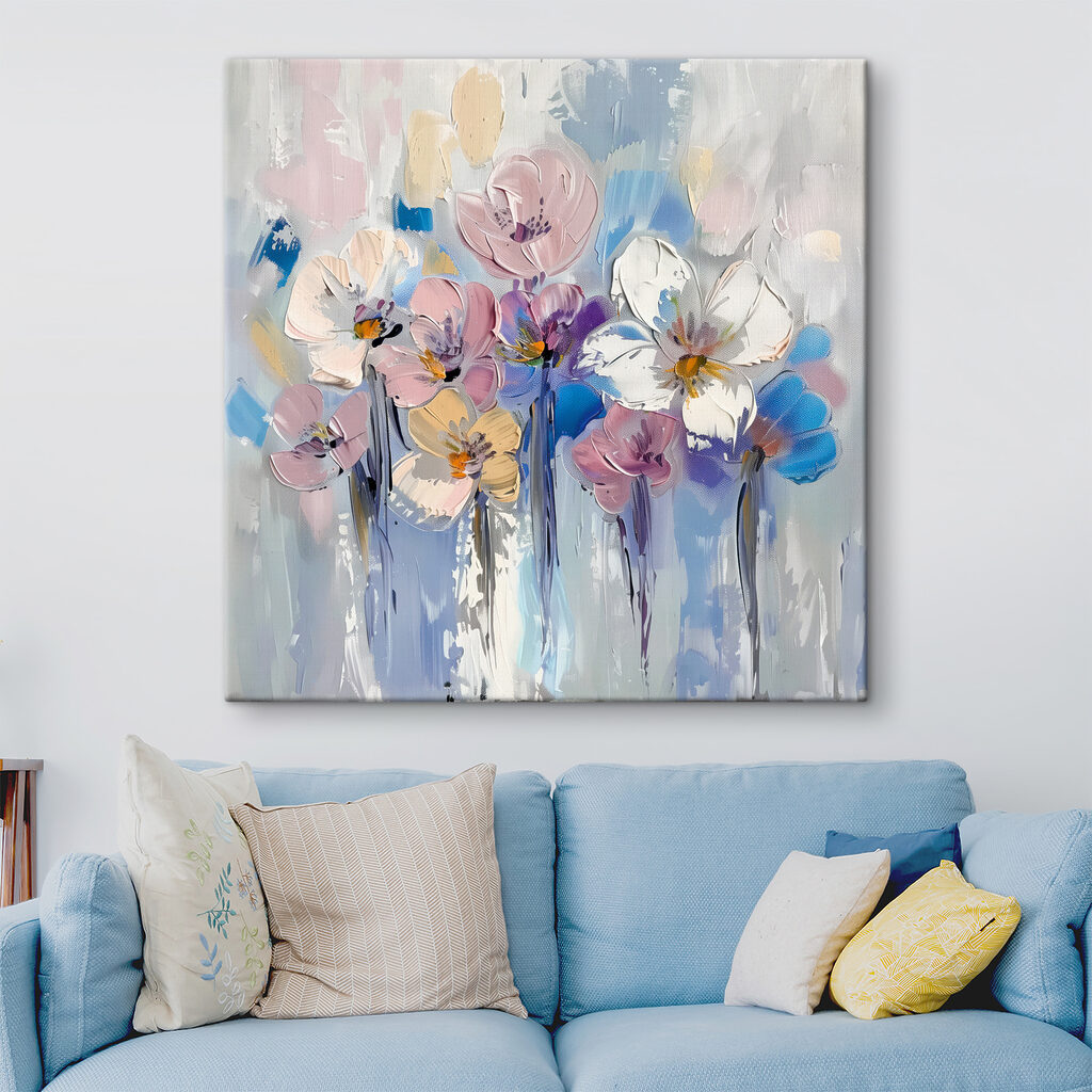 Fleurs en touches claires — intérieur 1