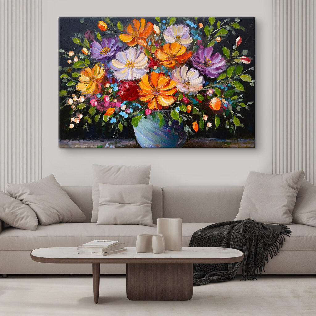 Fleurs dans la pénombre — intérieur 1