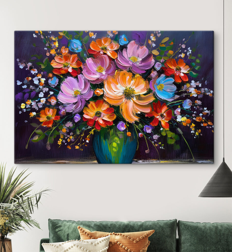 Bouquet haut en couleur — intérieur 1