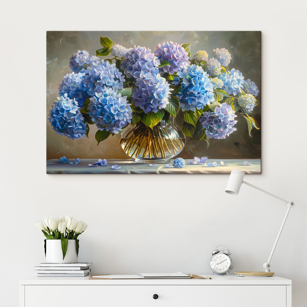 Bouquet de fleurs bleues — intérieur 1