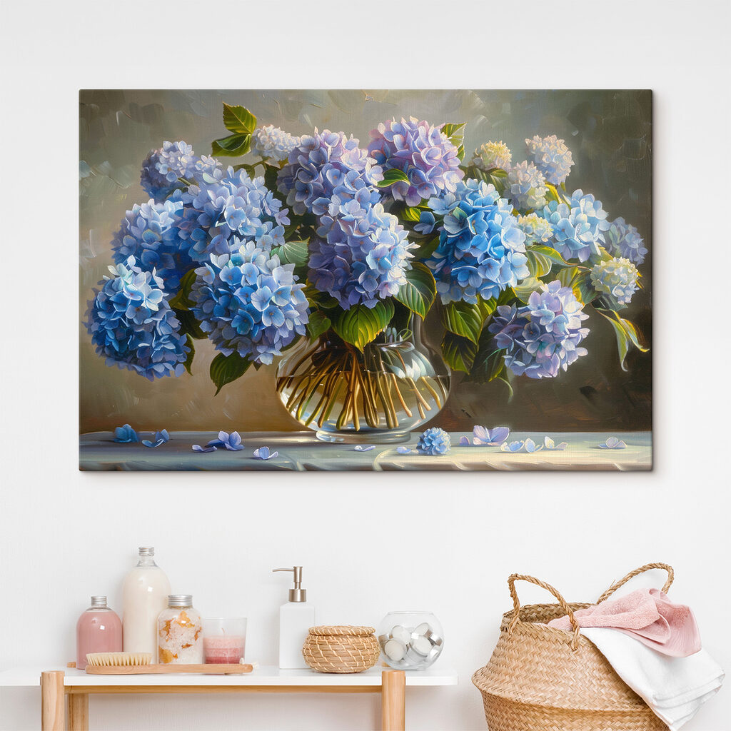 Bouquet de fleurs bleues — intérieur 2