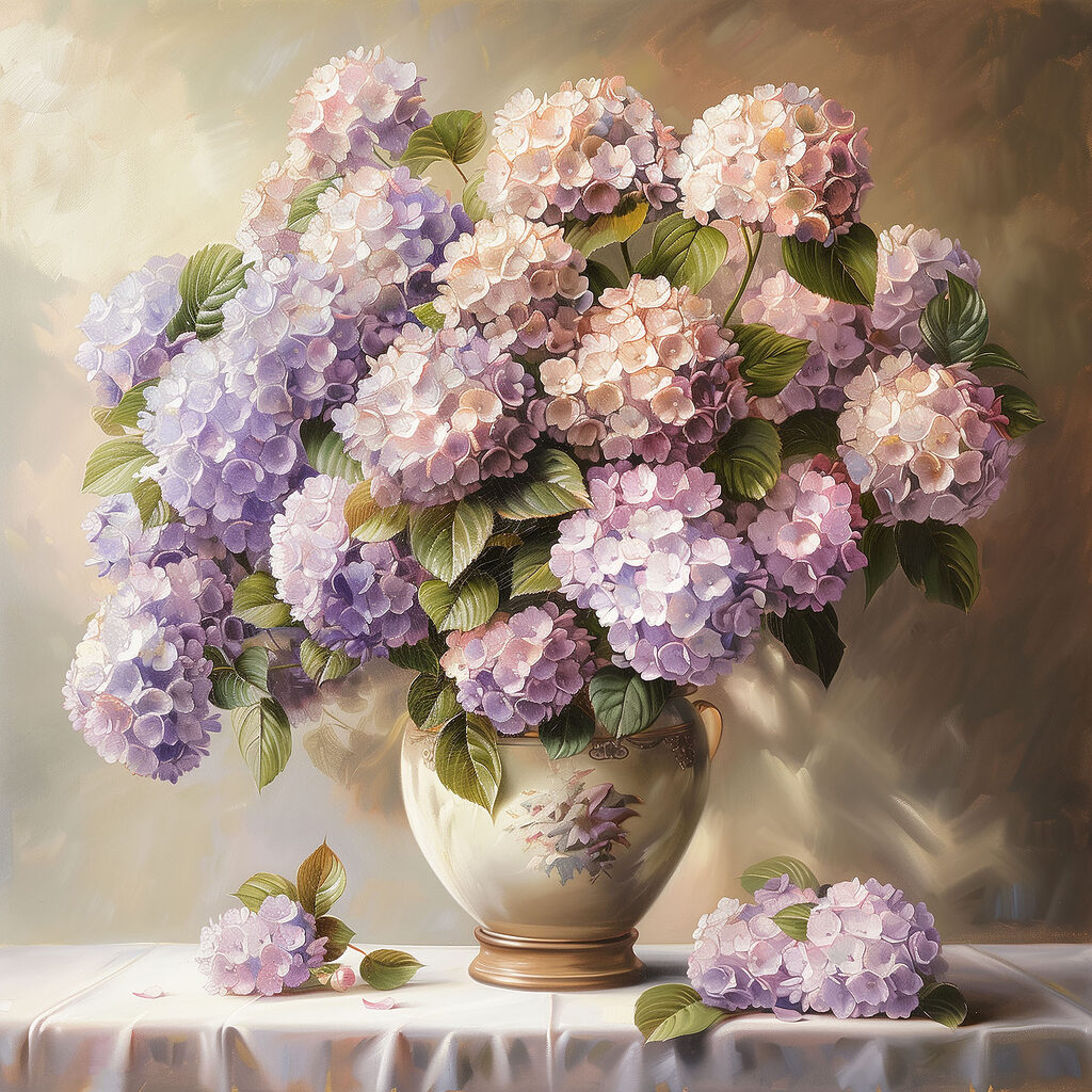 Bouquet tout en douceur — motif complet