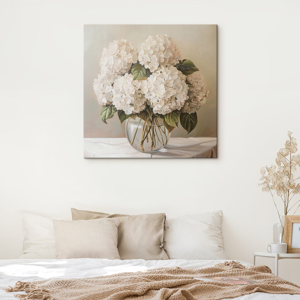 Bouquet de fleurs blanches — intérieur 1