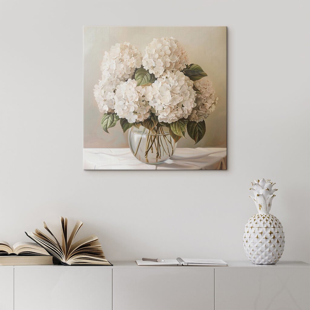 Bouquet de fleurs blanches — intérieur 2
