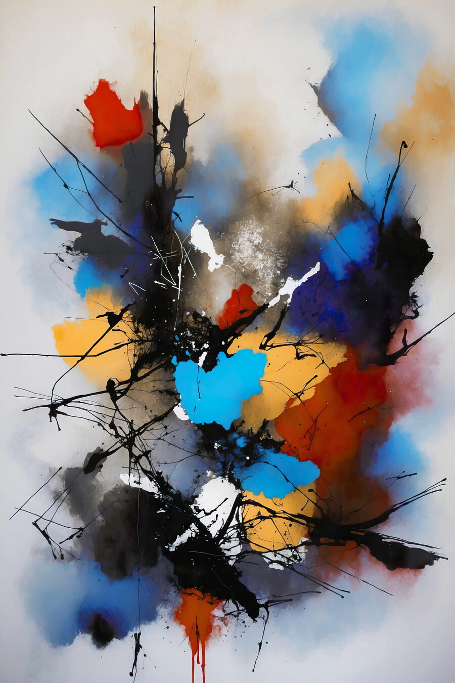 Éclaboussures de couleur — motif complet