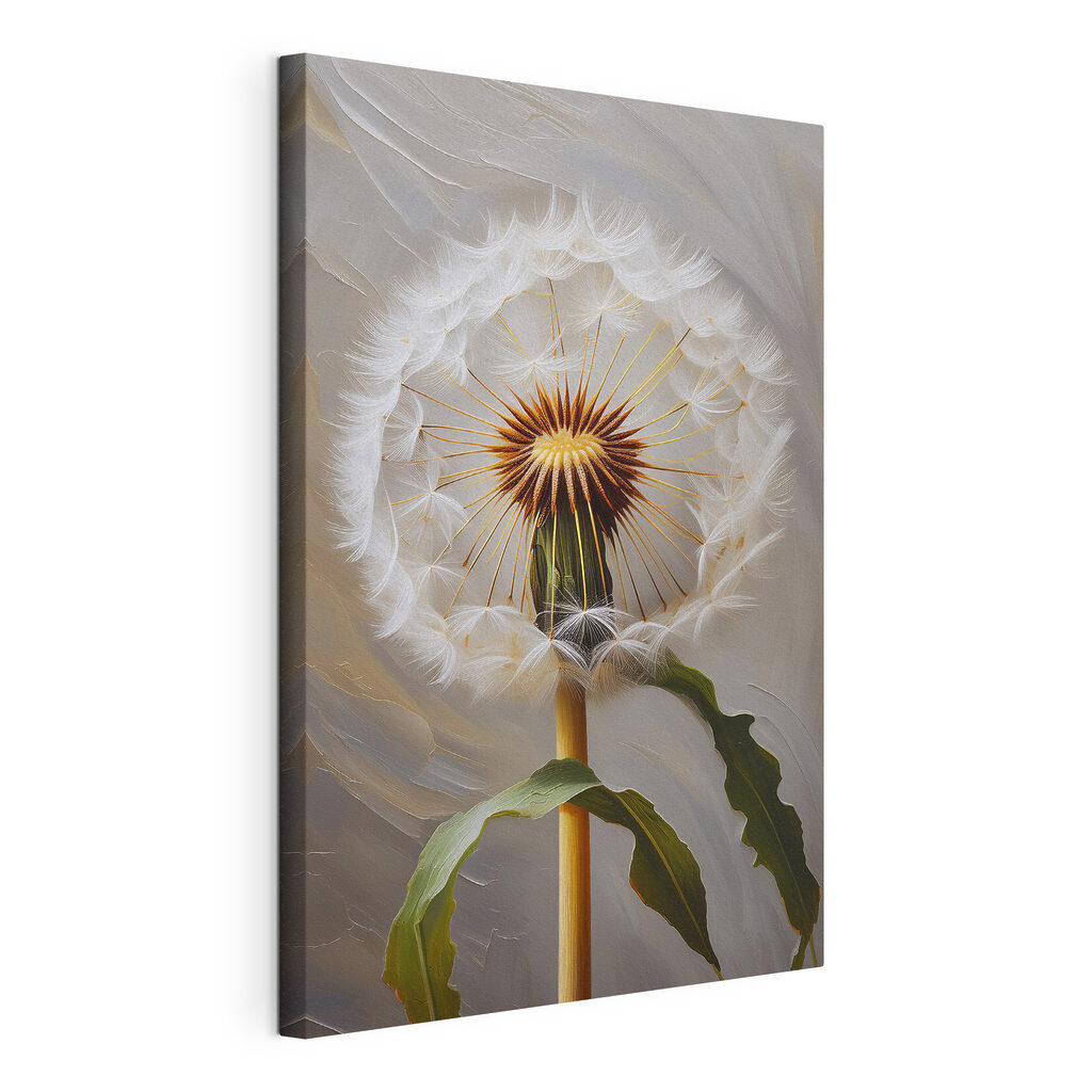 Aigrette sur longue tige, toile tendue et bord enveloppé