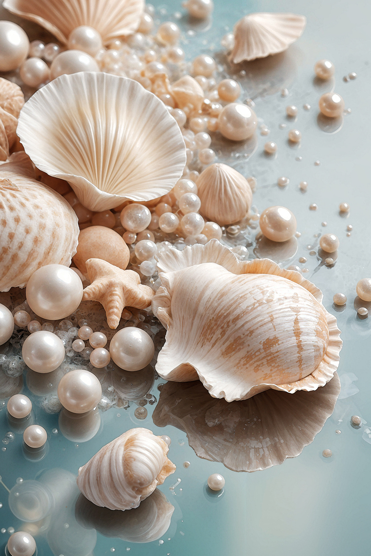 Trésors de la plage — motif complet