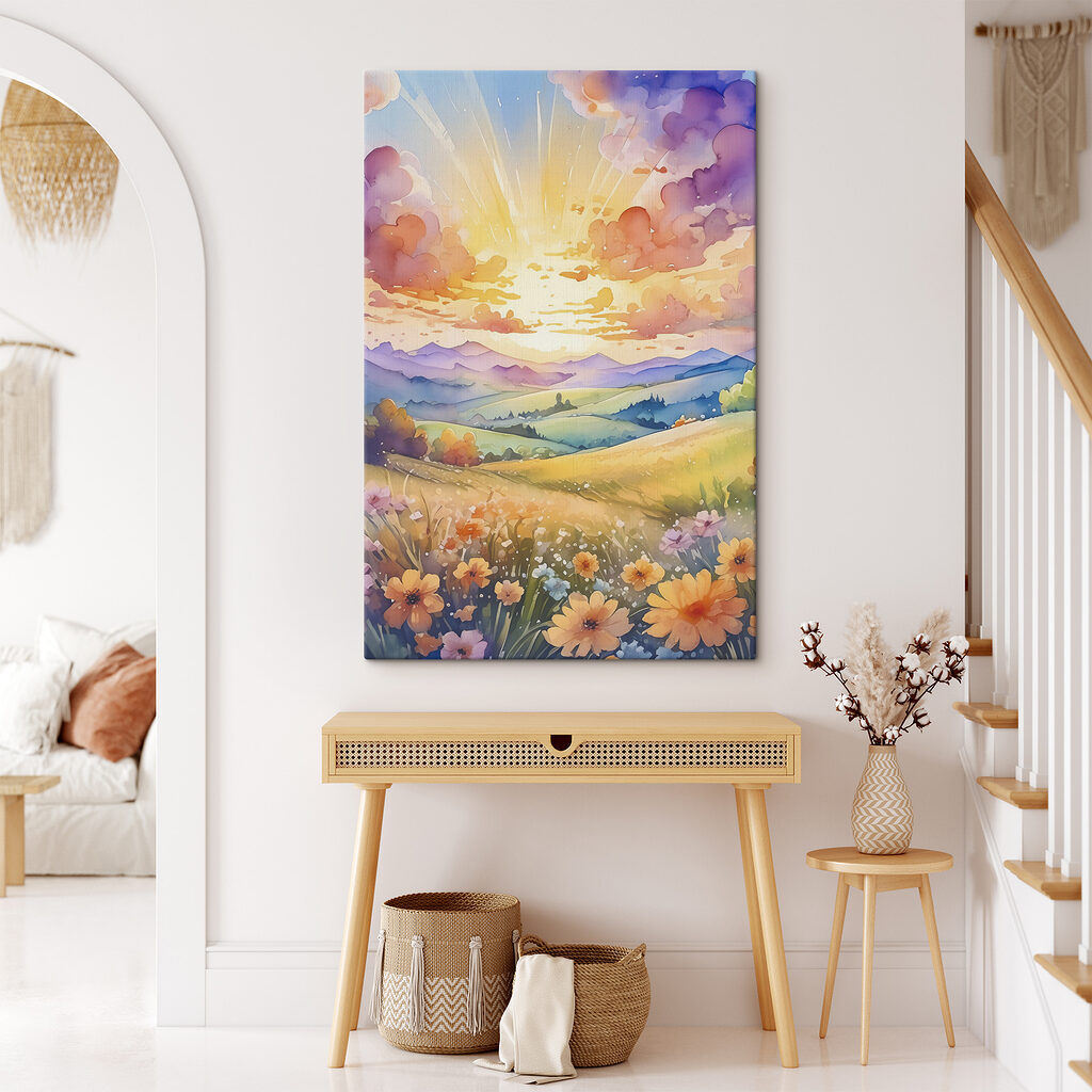 Aube sur les fleurs — intérieur 1