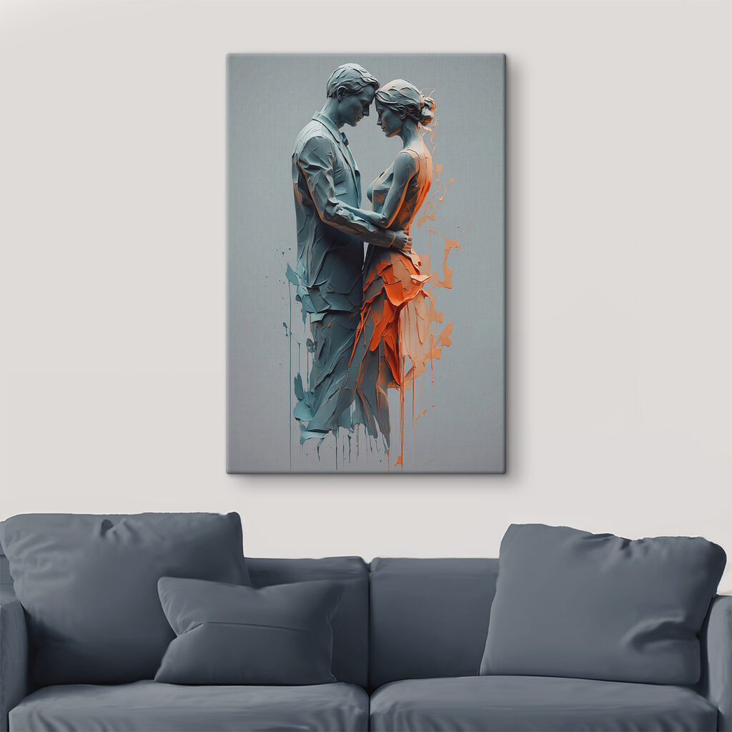Couple enlacé — intérieur 3