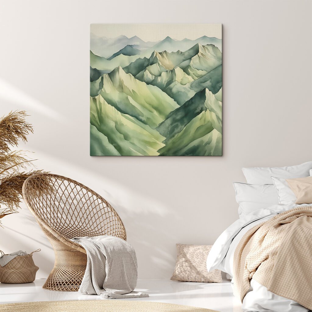 Crêtes vertes superposées — intérieur 2