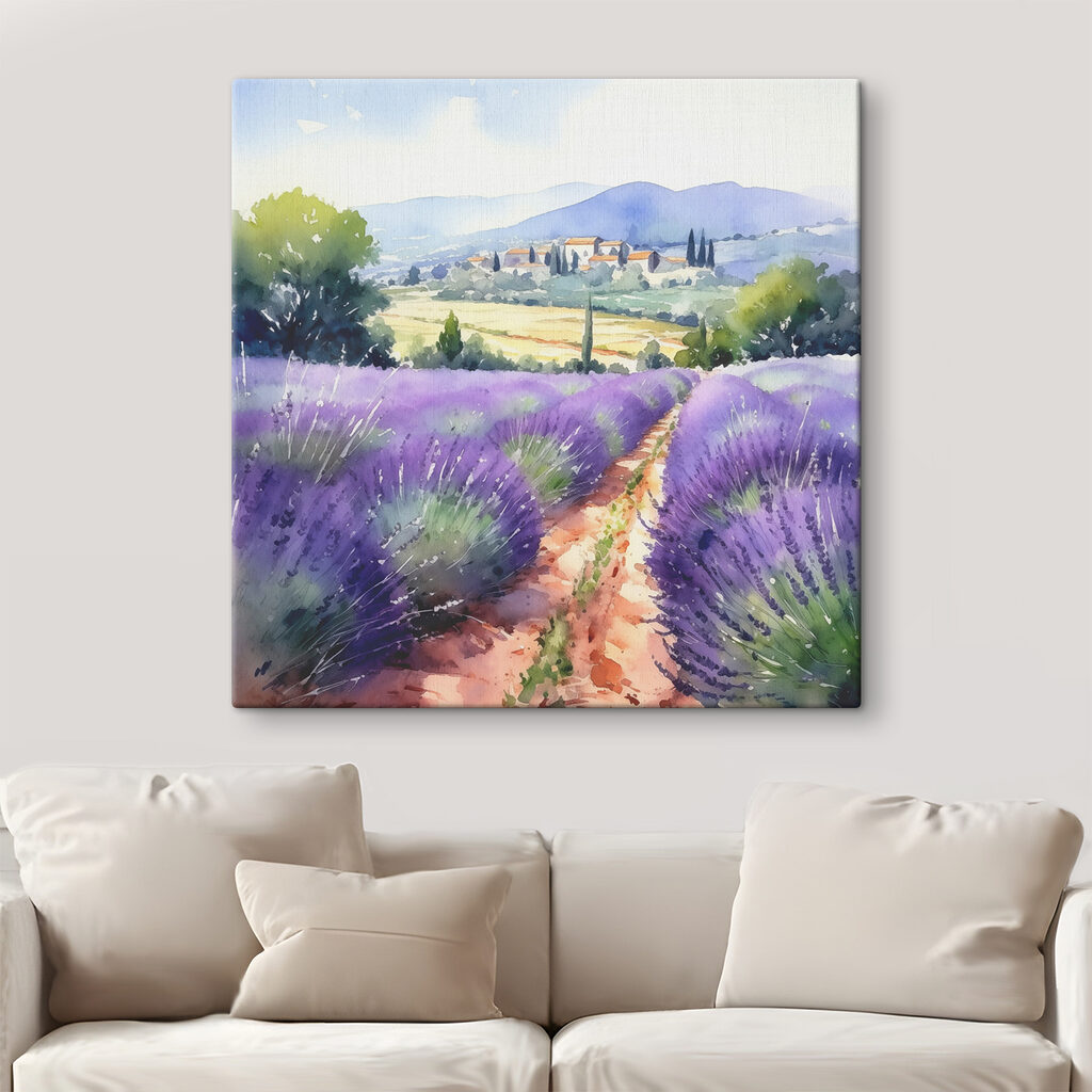 Chemin dans la lavande — intérieur 1